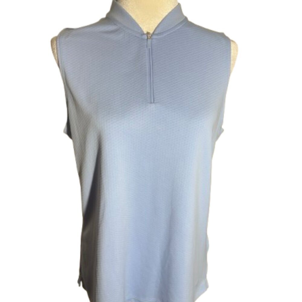 Nike Light Blue Sleeveless Mock Neck Tank Top Women's Size Large